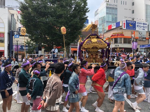 自由が丘 熊野神社例大祭 連合渡御 2019